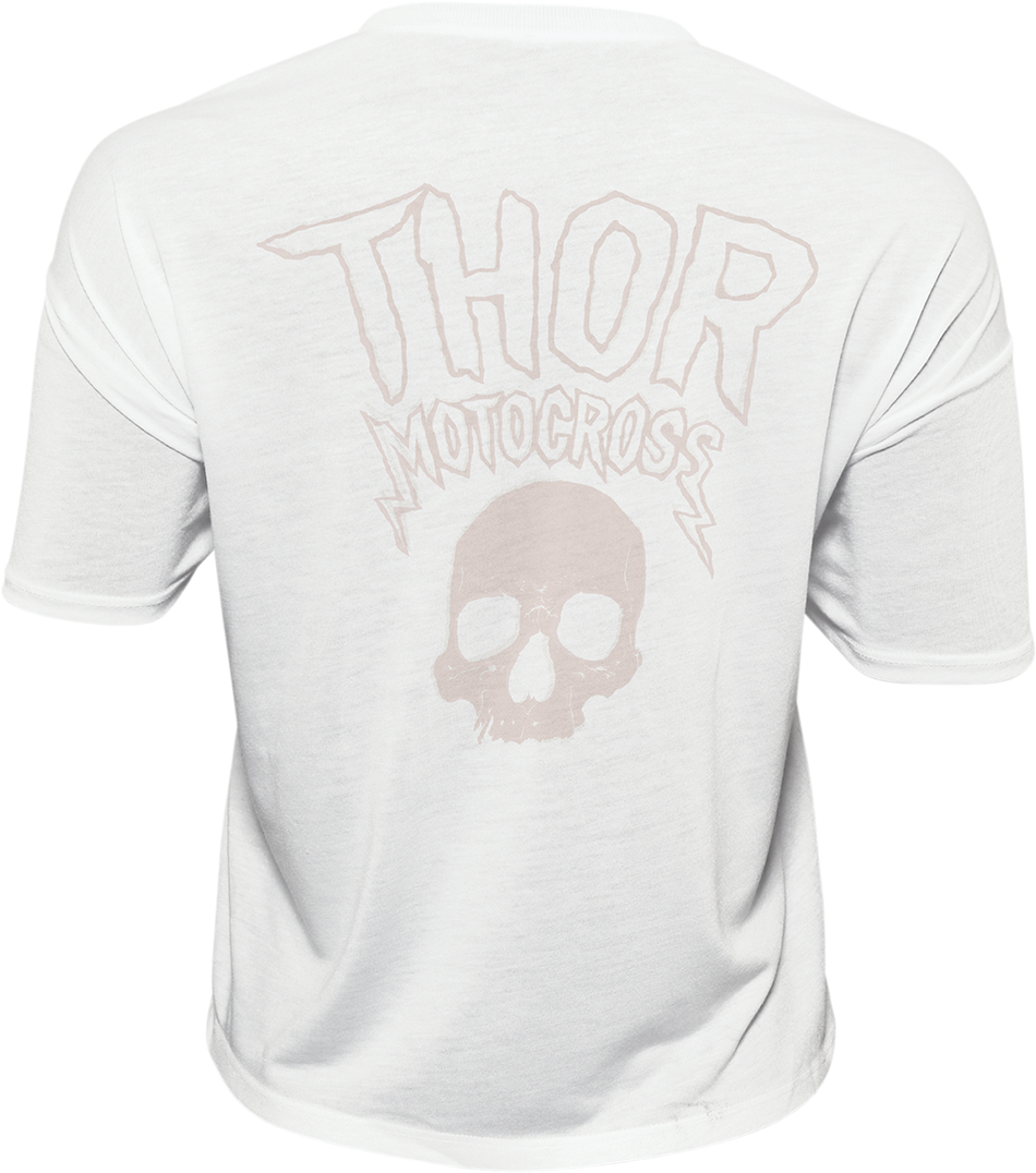 THOR Women's Metal Crop Top - White - Large 3031-4002