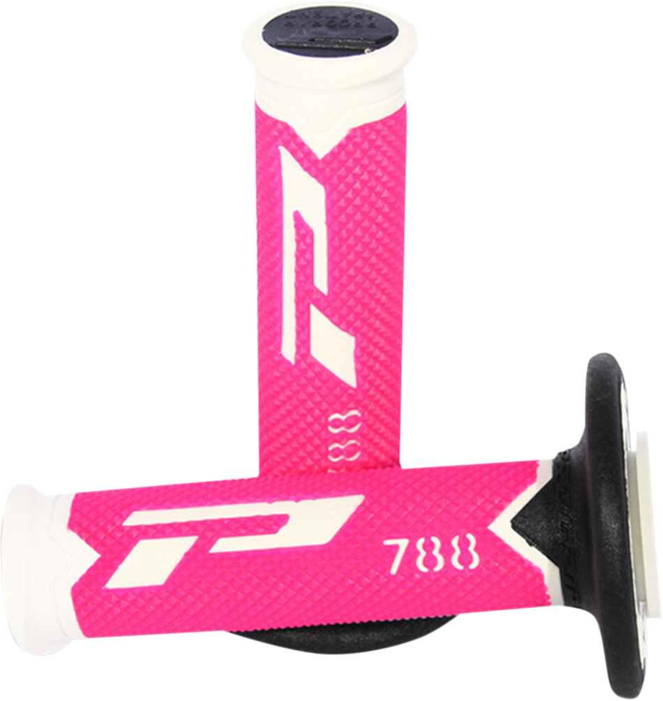 Puños PRO GRIP - 788 - Blanco/Rosa/Negro PA078800WFXN 