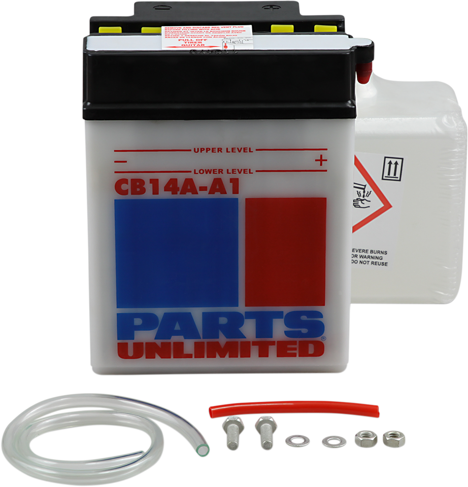 Parts Unlimited Battery - Yb14a-A1 Cb14a-A1-Fp