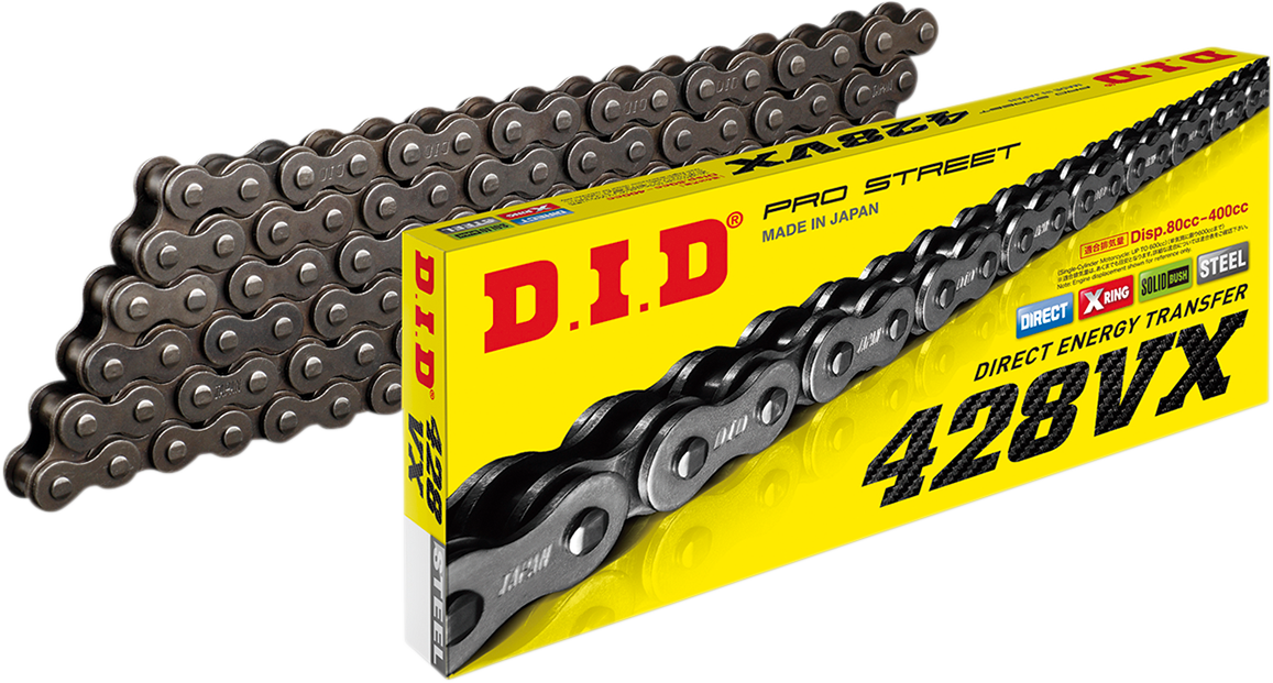 DID 428 VX Series X-Ring Chain - 130 Links 428VXX130FB