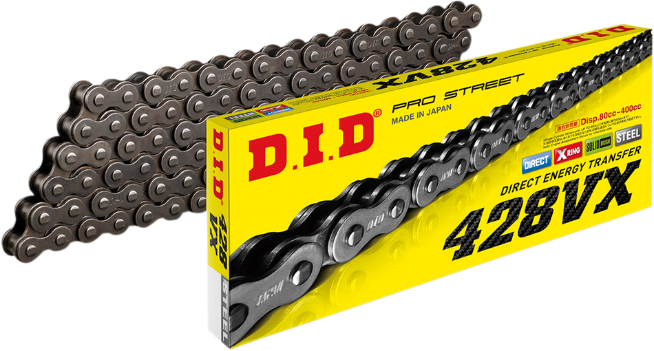 DID 428 VX Series X-Ring Chain - 130 Links 428VXX130FB