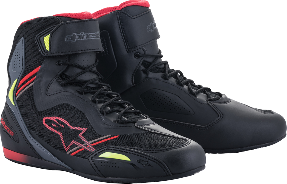 ALPINESTARS Faster-3 Rideknit® Shoes - Black/Red/Yellow - US 14 251031913614