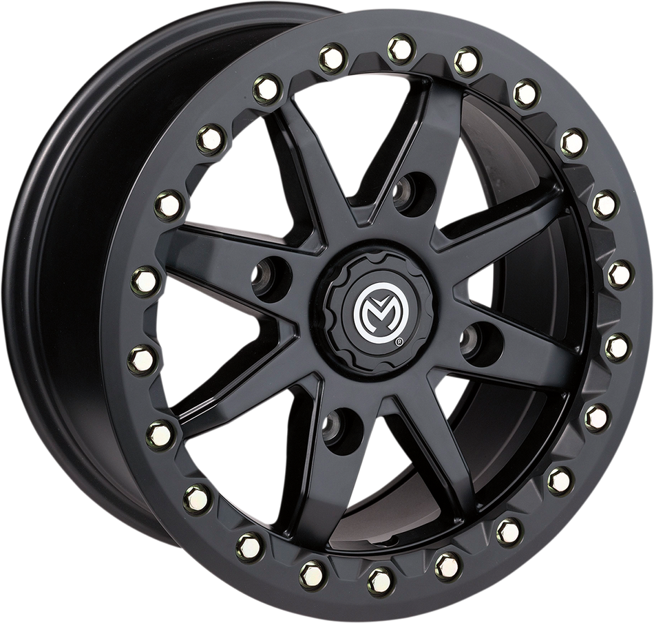 MOOSE UTILITY Wheel - 544X Beadlock - Front/Rear - Black - 14x7 - 4/136 - 5+2 544BL147136SB54