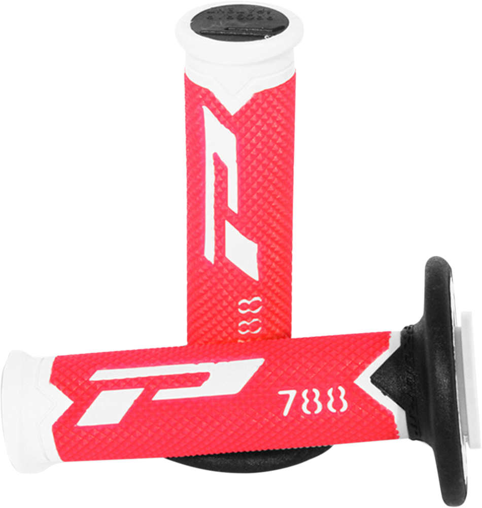 Puños PRO GRIP - 788 - Blanco/Rojo/Negro PA078800WRN 