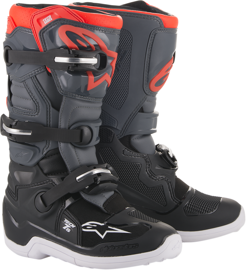 ALPINESTARS Youth Tech 7S Stiefel - Schwarz/Grau - US 4 201501711334