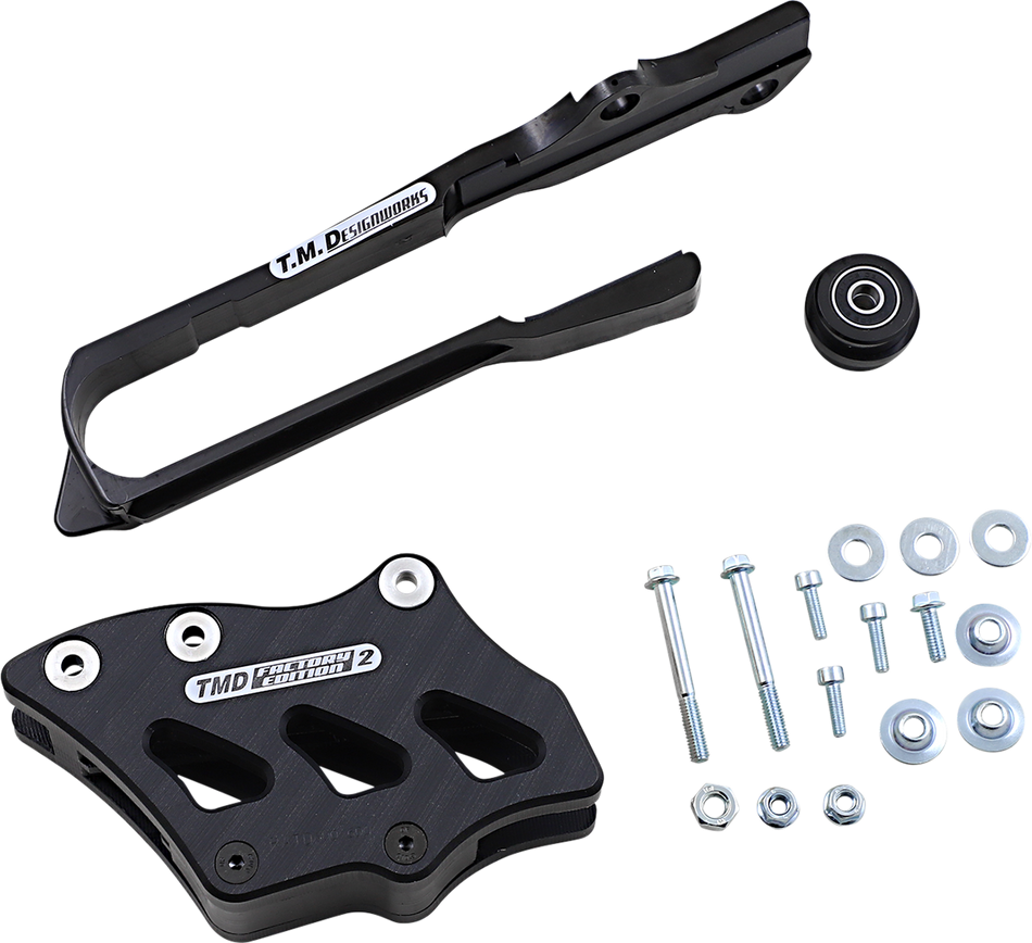 T.M. DESIGNWORKS Chain Guide/Slider - Suzuki - Black SCP-OR3-BK