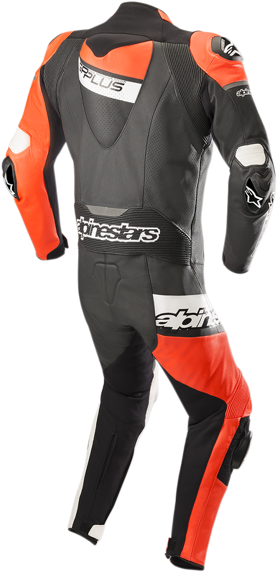 ALPINESTARS GP Plus Venom 1-Piece Leather Suit - Black/Red Fluorescent/White - US 46 / EU 56 3150818-1321-56