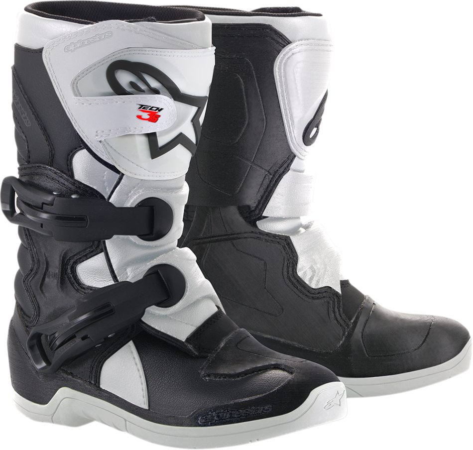 Botas ALPINESTARS Youth Tech 3S - Negro/Blanco - US 13 2014518-12-13