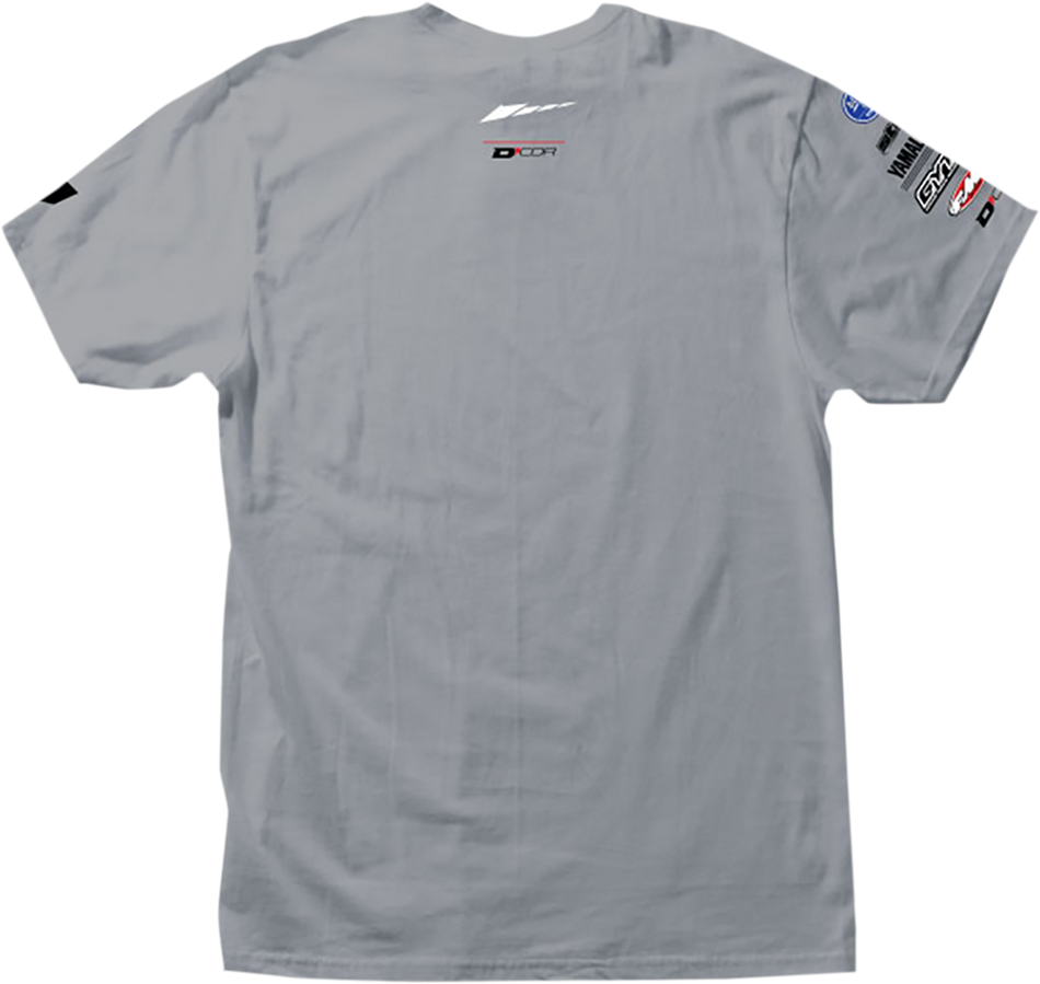 D'COR VISUALS Yamaha Racing T-Shirt - Gray - Medium 80-117-2