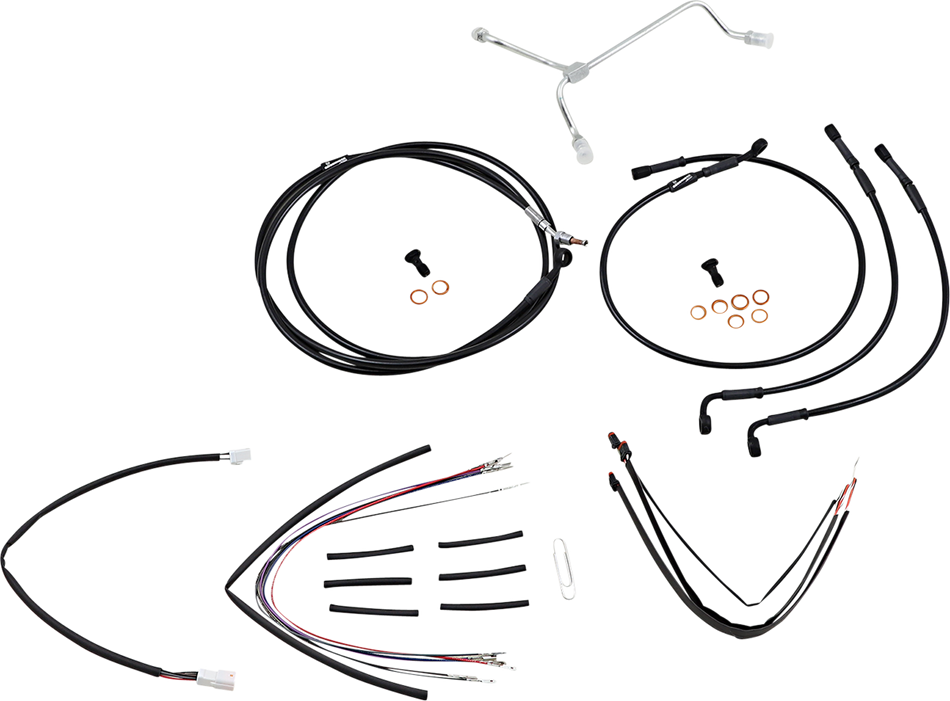 BURLY BRAND Control Kit - 14" Ape Hanger Handlebars B30-1173