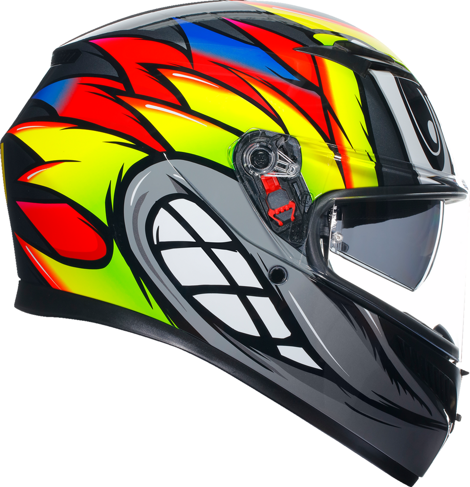 AGV K3 Helmet - Birdy 2.0 - Gray/Yellow/Red - XL 2118381004012XL