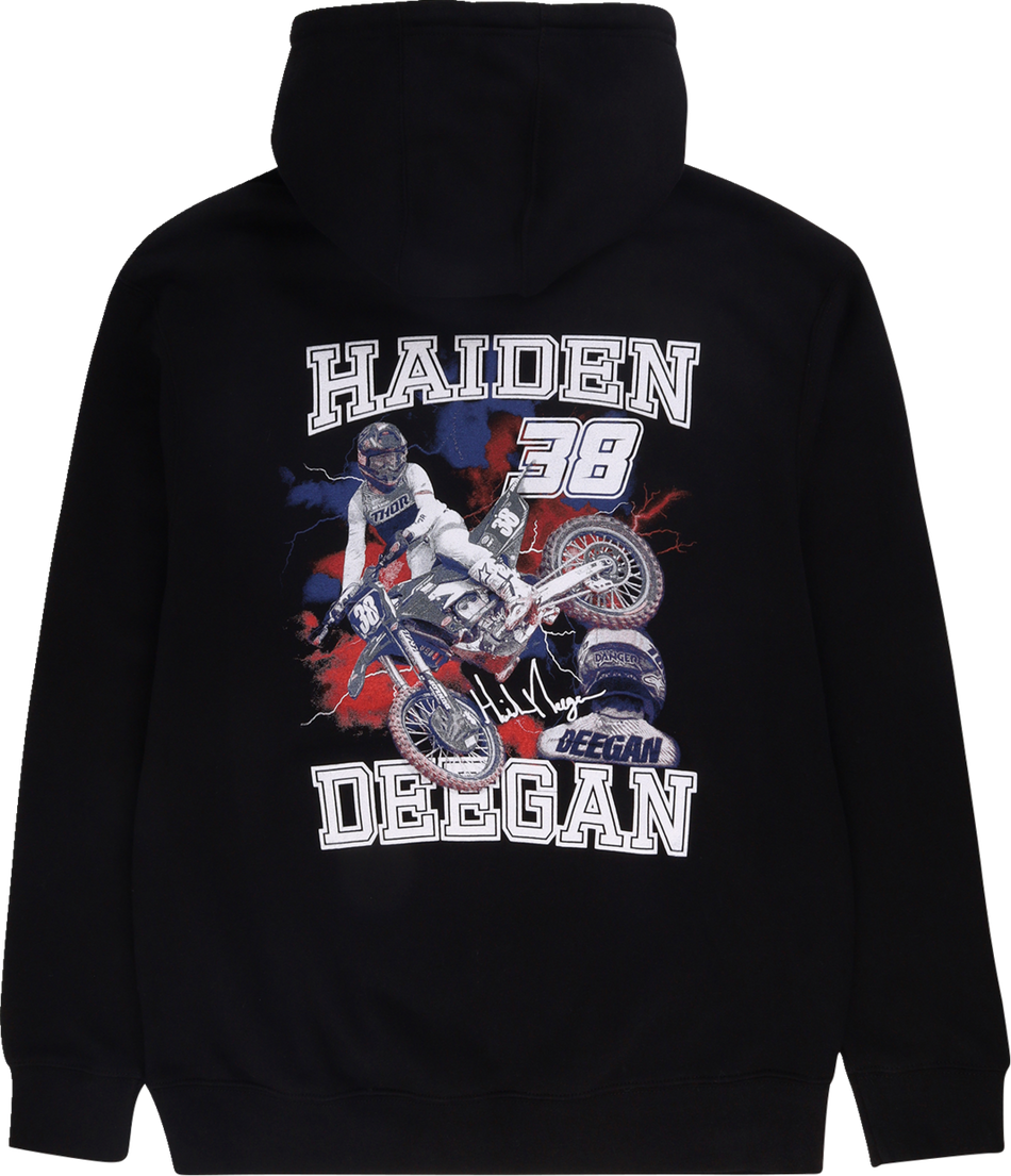 Deegan Apparel 38 Hoodie - Black - Small DMTFP3004BLKS