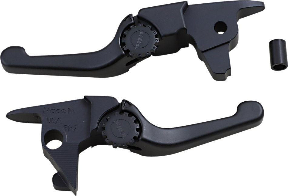 POWERSTANDS RACING Lever Set - Anthem - Shorty - Black 12-01663-22