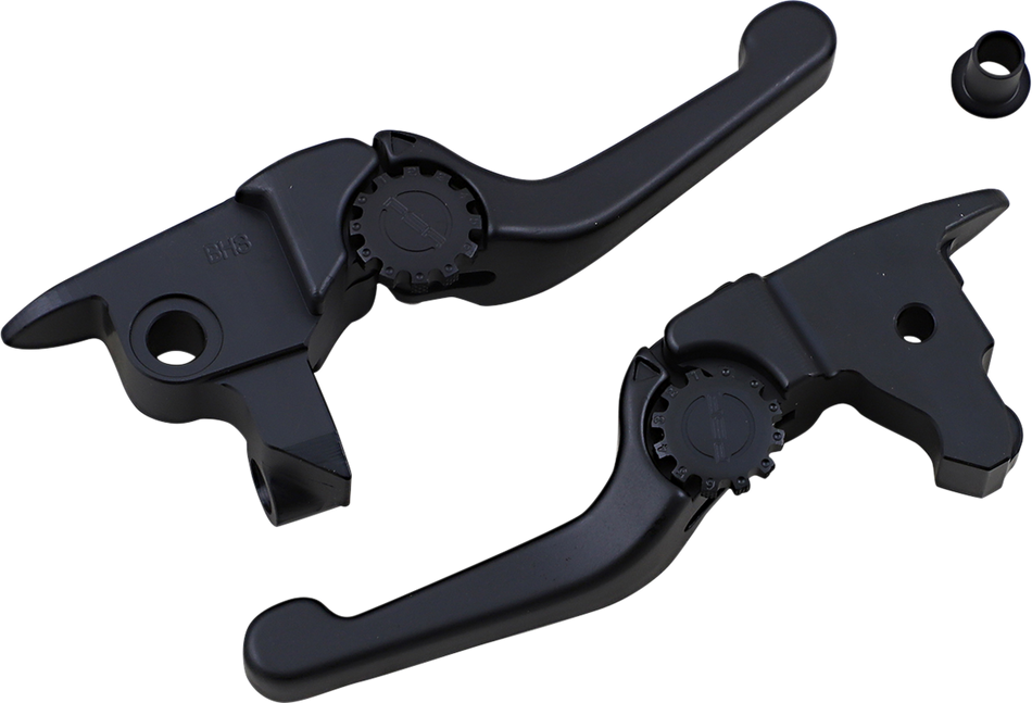 POWERSTANDS RACING Lever Set - Anthem - Shorty - Black 12-01658-22