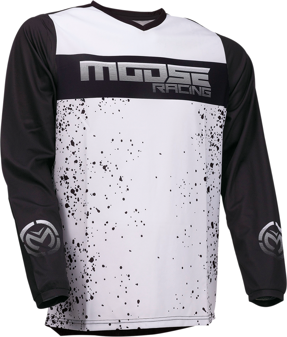 MOOSE RACING Qualifikationstrikot - Schwarz/Weiß - 4XL 2910-6619 