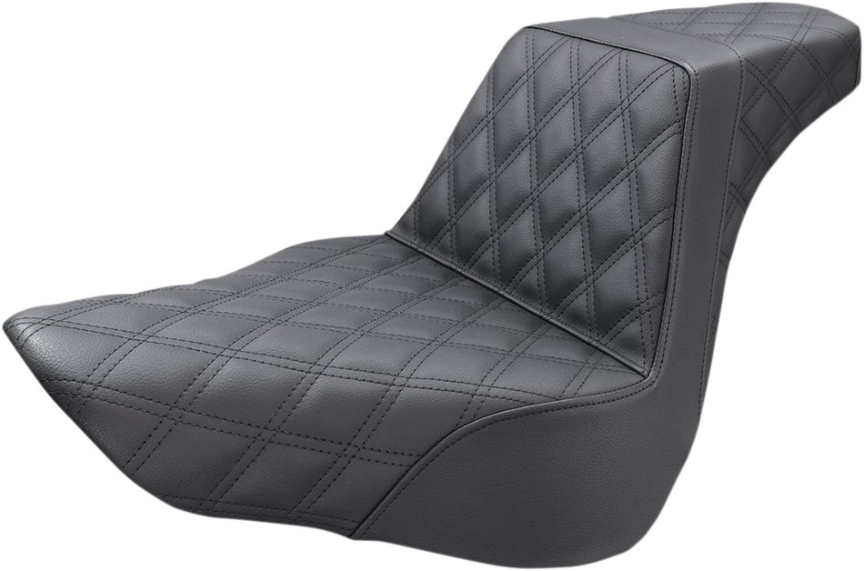 Asiento elevador SADDLEMEN - Costura de celosía completa - Negro 818-27-175 