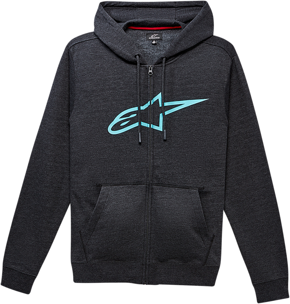 Sudadera con capucha y cremallera ALPINESTARS Ageless 2 - Carbón/Turquesa - XL 1038530521976XL 