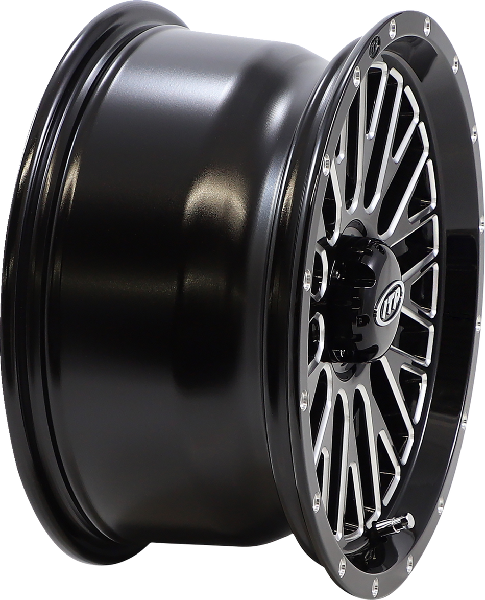 Rueda ITP - Momentum - Delantera/Trasera - Negra/fresada - 14x7 - 4/156 - 5+2 (+30 mm) 1422736731B 