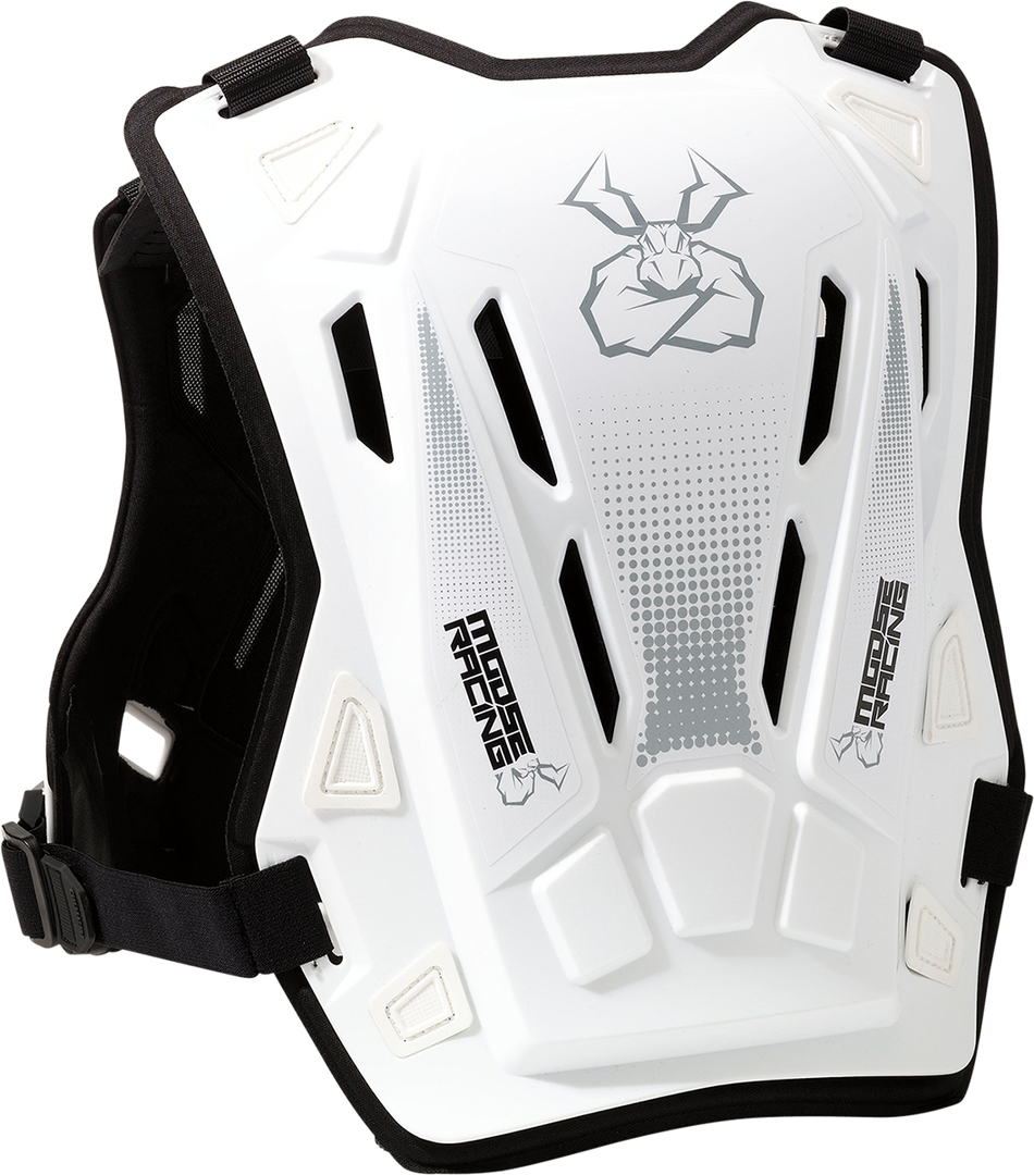 MOOSE RACING Youth Agroid™ Chest Guard - White - 2XS/XS 2701-1117