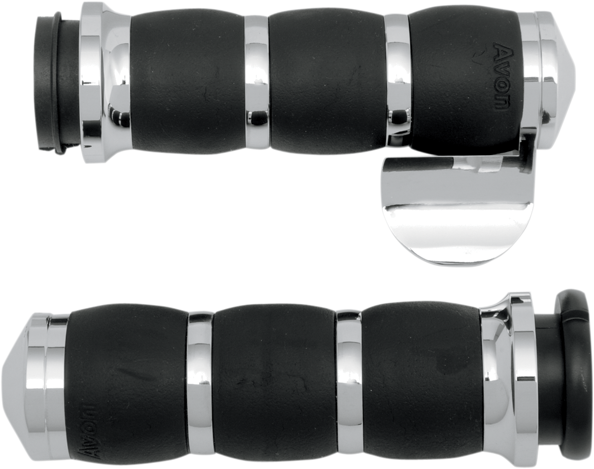 AVON GRIPS Grips - Velvet Air - TBW - Throttle Boss - Chrome AIR-93-FLY-BOSS