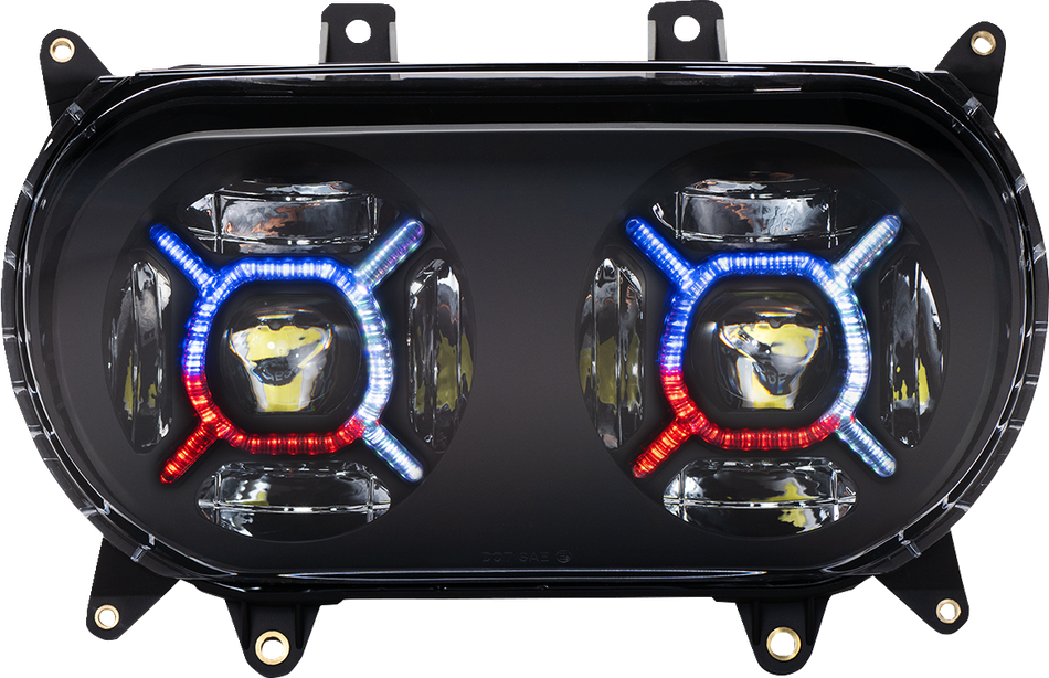 CUSTOM DYNAMICS ProGLOW™ Headlight - Black - Road Glide PG-RG-B