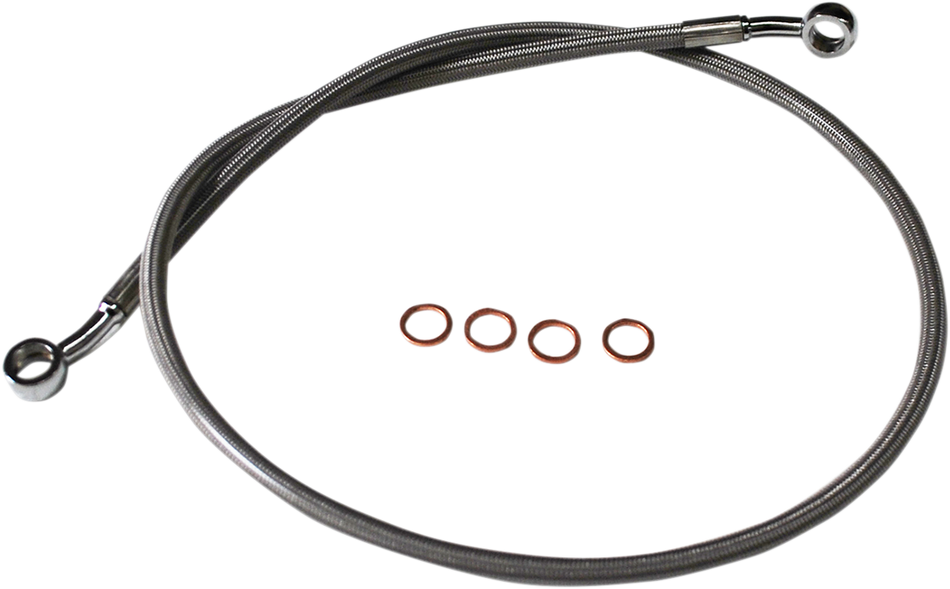 LA CHOPPERS Stainless Brake Line - 15"-17" - Scout LA-8400B16