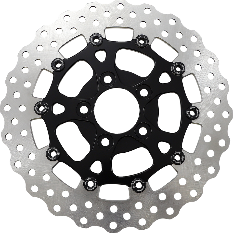 PERFORMANCE MACHINE (PM) Rear Dominator Rotor - 11.5" - Black 0133-1536S-B