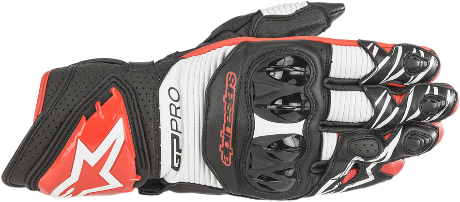 Guantes ALPINESTARS GP Pro R3 - Negro/Blanco/Rojo brillante - 2XL 3556719-1304XXL 