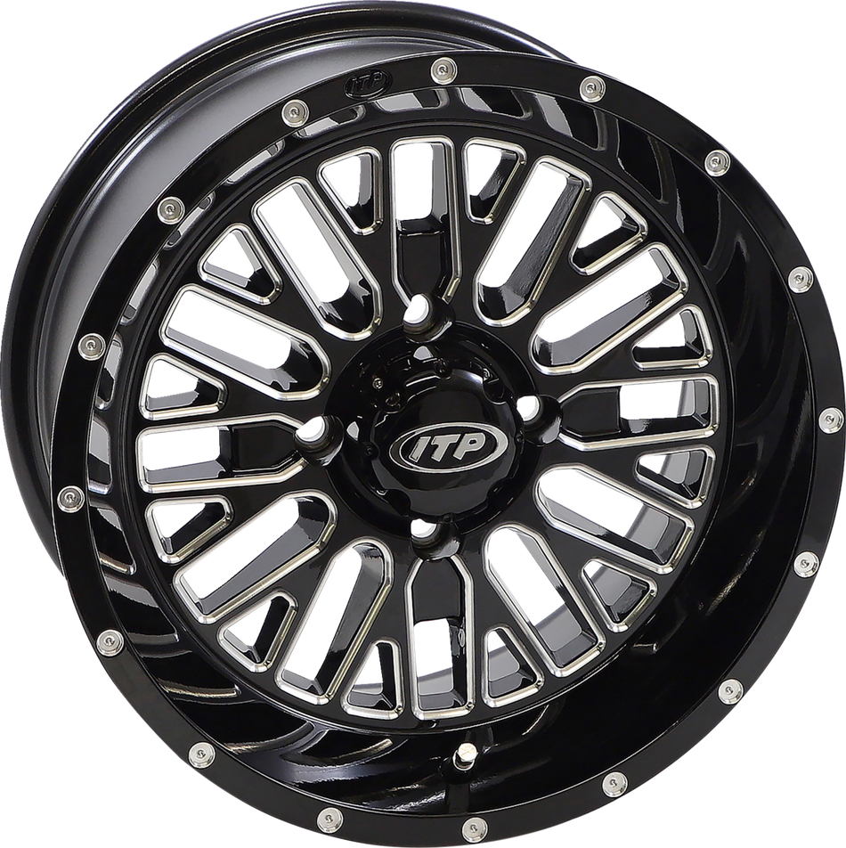 ITP Wheel - Momentum - Front/Rear - Black/Milled - 15x7 - 4/137 - 5+2 (+30 mm) 1522740731B