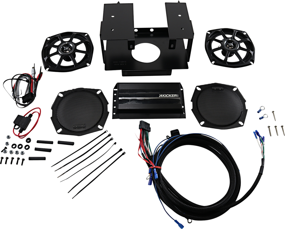 KICKER Speaker Kit - 5-1/4" - 2-Channel Amp - '96-'13 FL 46HDS962