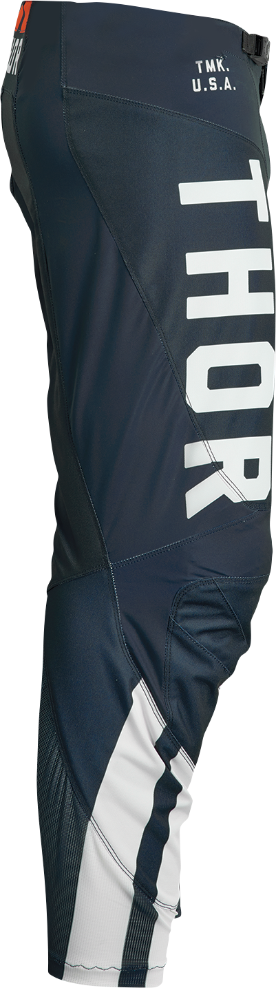 THOR Youth Pulse Combat Pants - Midnight/White/Orange - 28 2903-2254