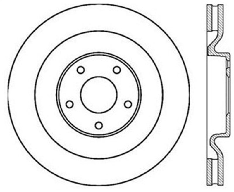 StopTech Power Slot 06-10 Corvette (Z06) / 10 Corvette Grand Sport Front Left Slotted CRYO Rotor 126.62102CSL