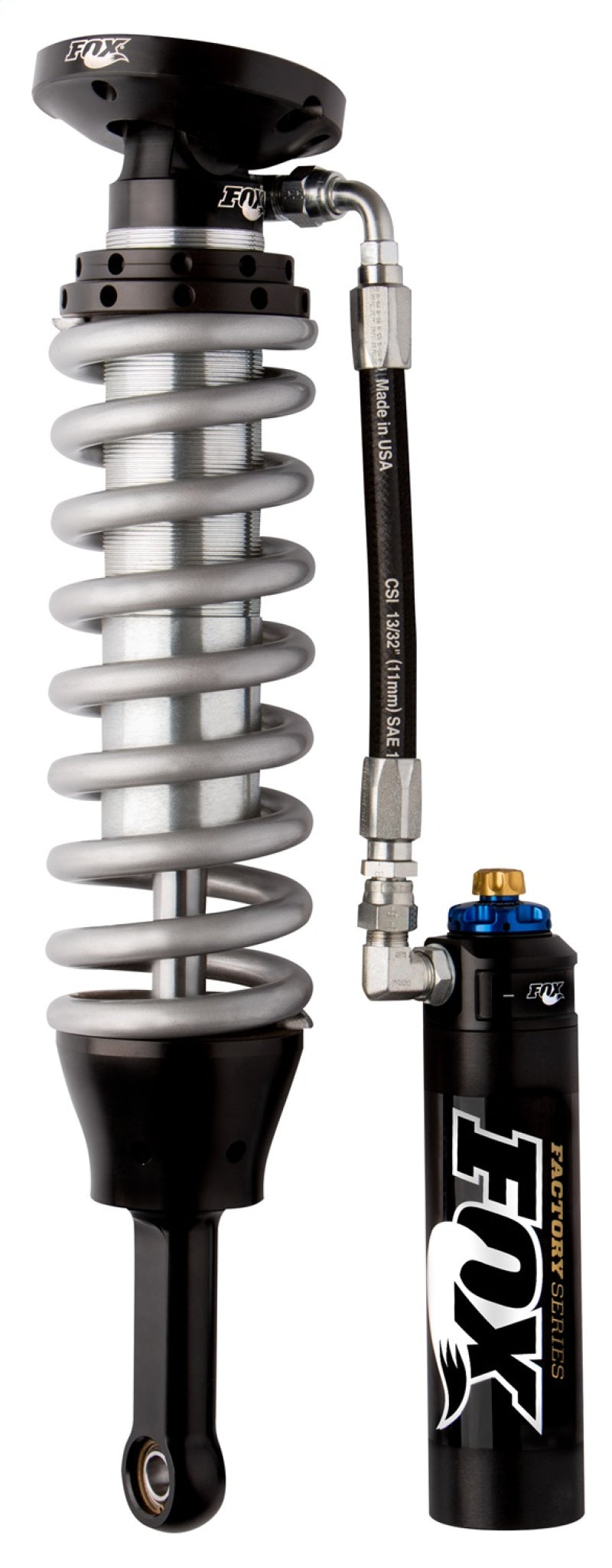 Fox 95-04 Tacoma w/UCA 2.5 Factory Series 5.57in. Remote Res. Coilover Set w/DSC Adj. - Black/Zinc 880-06-409