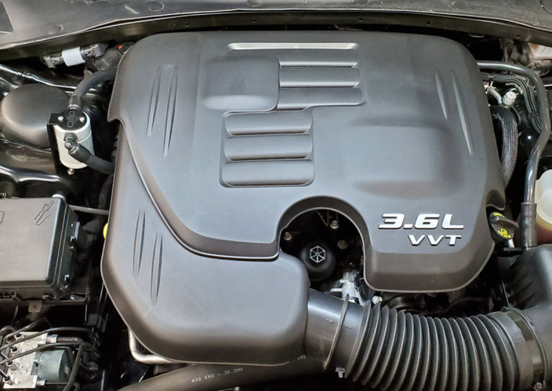 J&L 11-23 3.6L V6 Dodge Charger/Challenger/Chrysler 300C Oil Separator 3.0 - Clear Anodized 3068P-C
