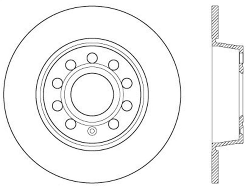 StopTech Slotted & Drilled Sport Brake Rotor 127.33131L