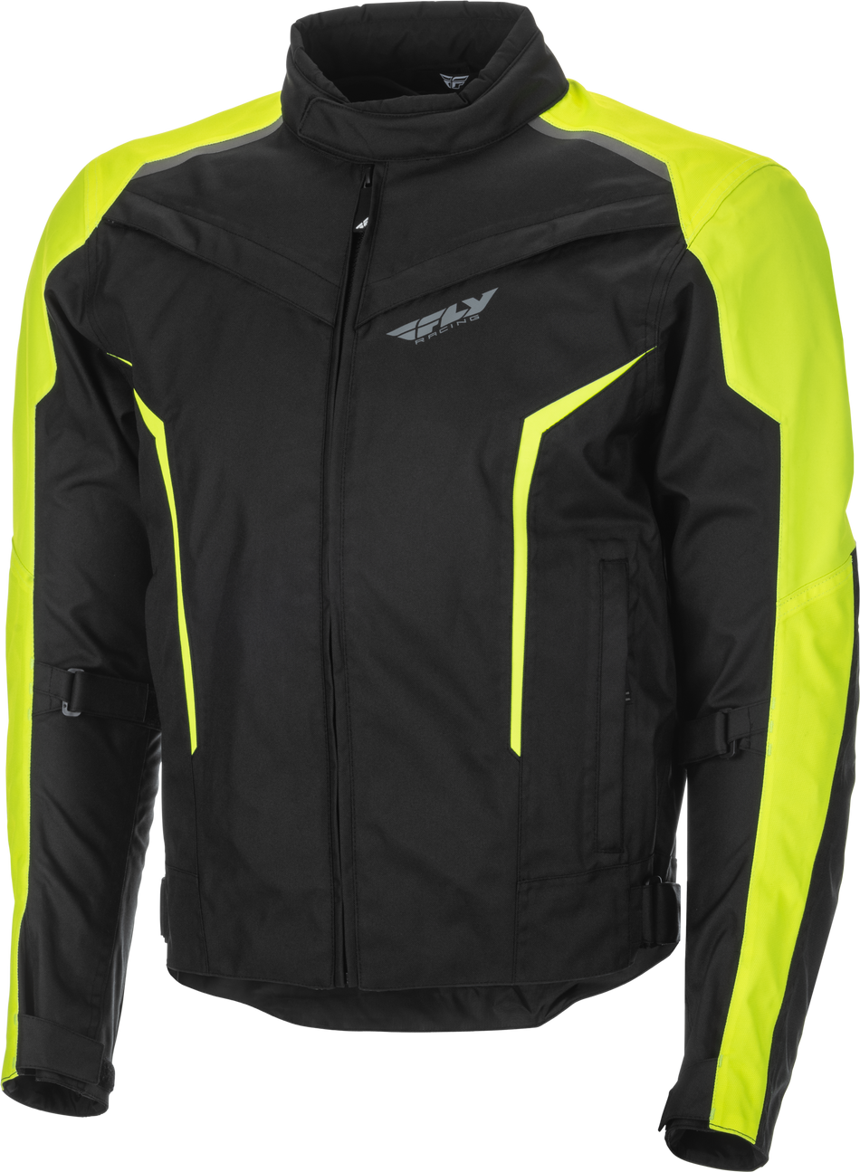 FLY RACING Launch Jacket Black/Hi-Vis 2x 477-21212X