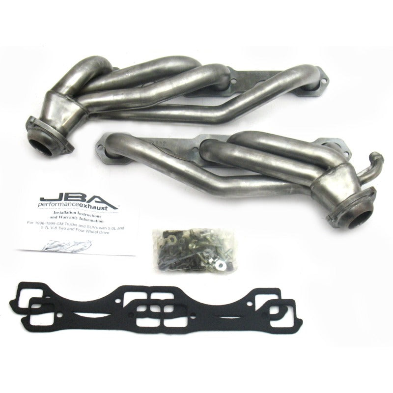 JBA 96-00 GM Truck 5.0L/5.7L SBC w/o A.I.R. 1-1/2in Primary Raw 409SS Cat4Ward Header 1832S