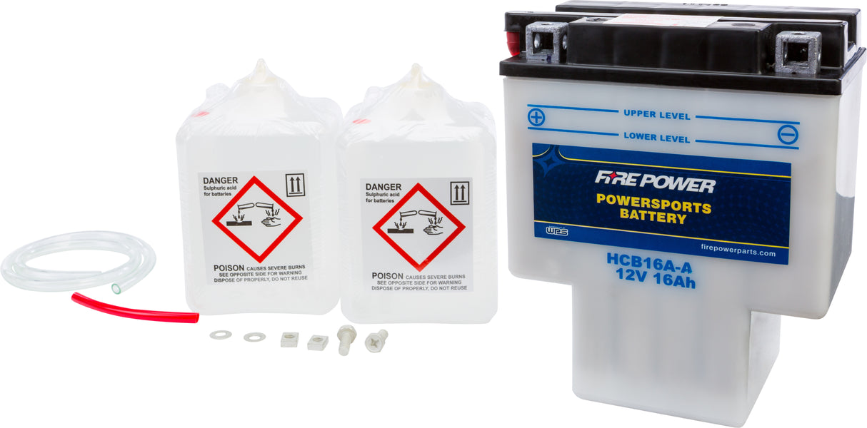 FIRE POWER Battery W/Acid Hcb16a-A 12v Heavy Duty HCB16A-A