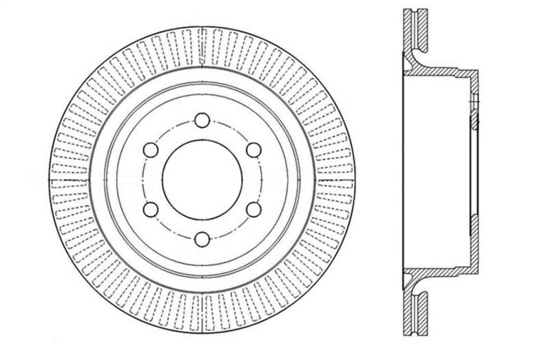 StopTech Slotted & Drilled Sport Brake Rotor 127.65135R