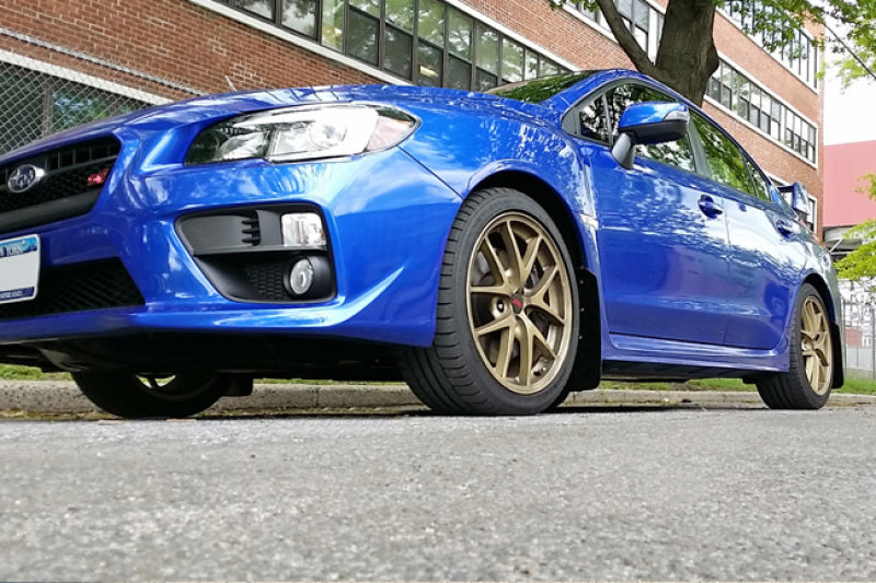 Rally Armor 15-18 Subaru WRX/STI (Sedan Only) UR White Mud Flap w/ Red Logo MF32-UR-WH/RD