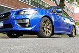 Rally Armor 15-18 Subaru WRX/STI (Sedan Only) UR White Mud Flap w/ Red Logo MF32-UR-WH/RD