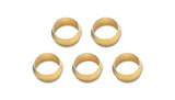 Vibrant Brass Olive Inserts 5/16in - Pack of 5 16465