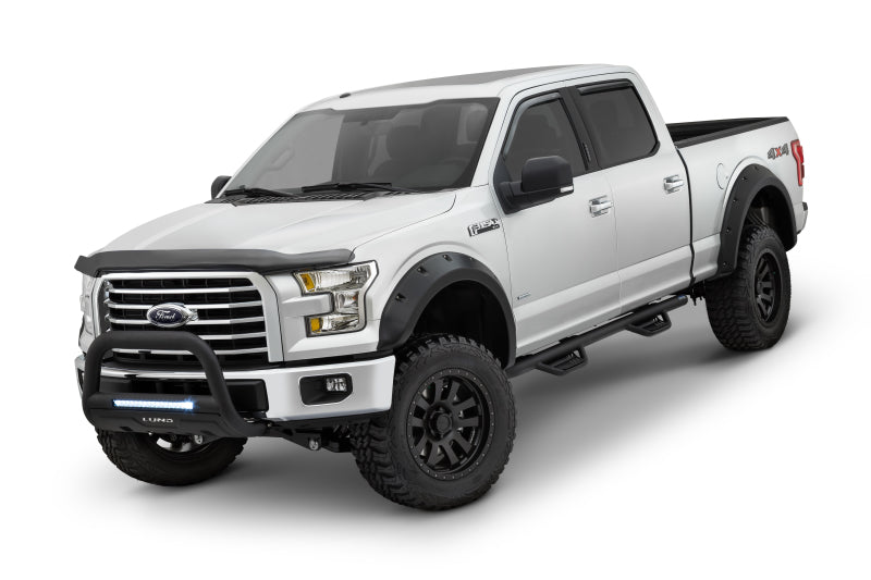 Lund 09-14 Ford F-150 (Excl Raptor) RX-Rivet Style Smooth Elite Series Fender Flares - Black (4 Pc.) RX312S