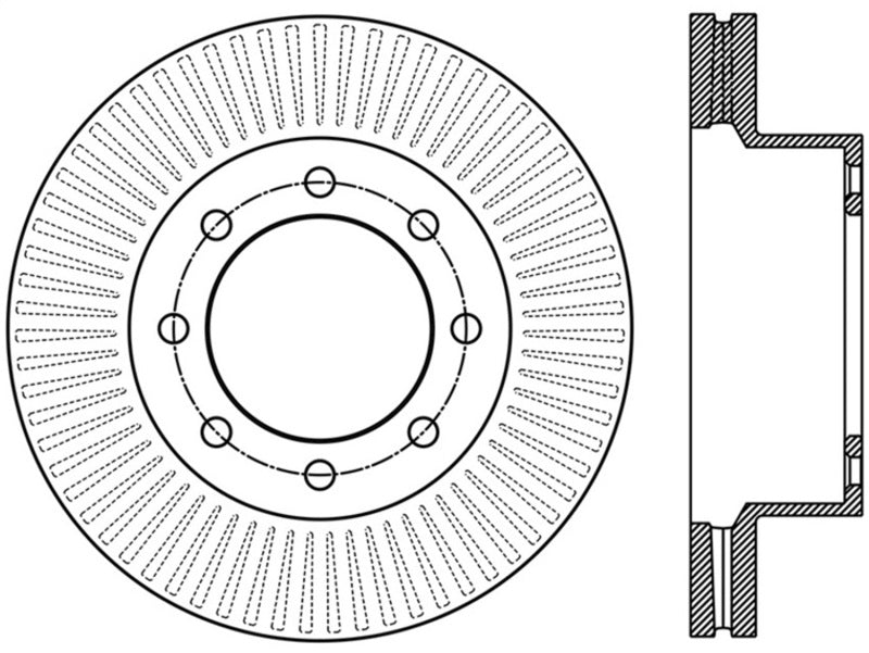 StopTech Power Slot 12-15 Ford F-250/F-350 Front Left Slotted Rotor 126.65138SL