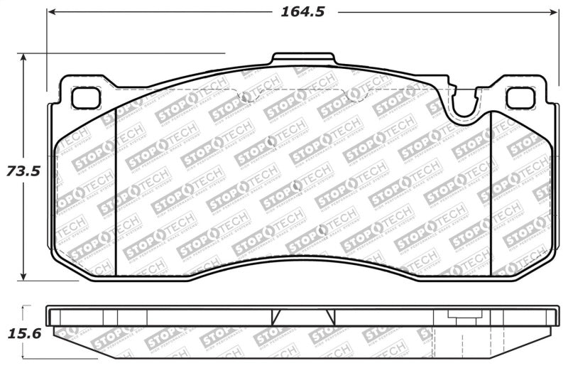 StopTech Performance 08-09 BMW 128i/135i Coupe Front Brake Pads 309.1371