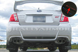Rally Armor 11+ STI/WRX Sedan Only UR Black Mud Flap w/ Red Logo MF19-UR-BLK/RD