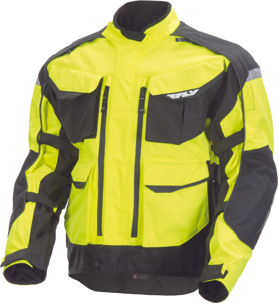 FLY RACING Terra Trek 4 Jacket Hi-Vis/Black 2x #5958 477-2085~6