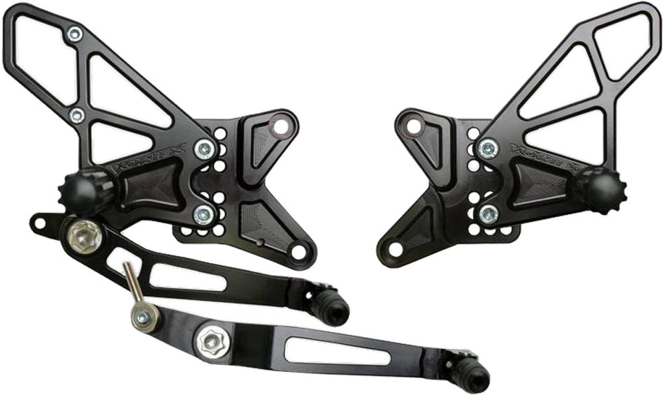 VORTEX Rear Set Complete Blk Yam RS681K