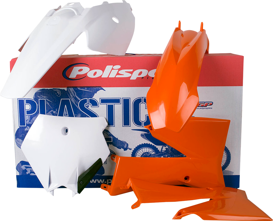 Kit de carrocería POLISPORT - OEM naranja/blanco - SX 85 90451 