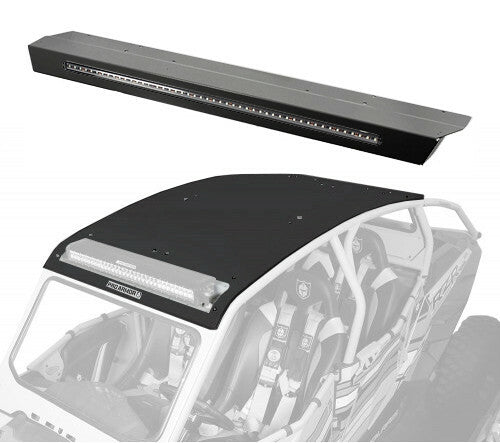 PRO ARMOR Asylum Roof W/Rr Lightbar Pkt Solar Black P144R124SLR